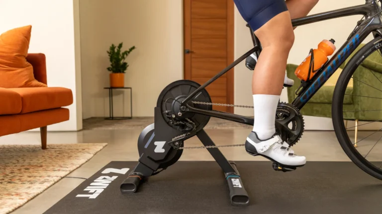 zwift hub one bike trainer from the side